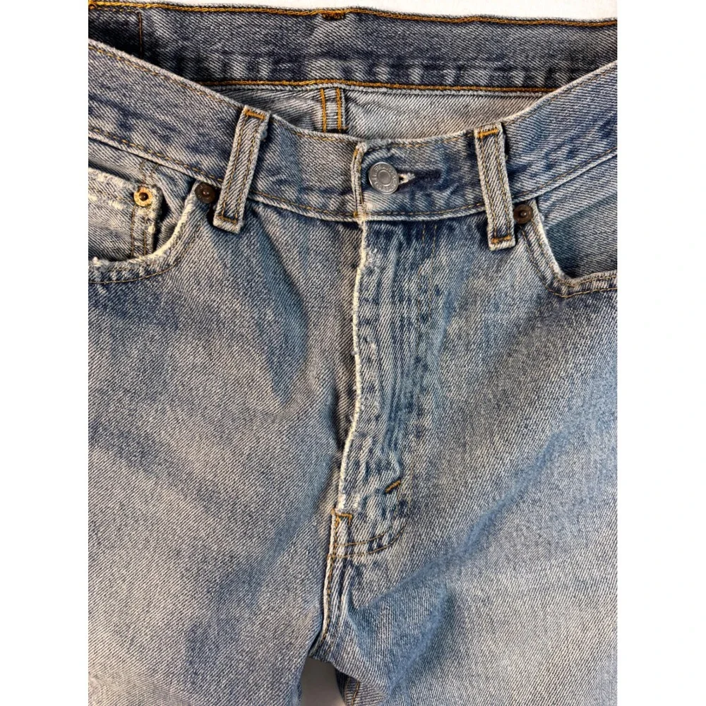Levis 505 Vintage Regular‎ Fit Straight Leg Jeans Mens W33 L30 Medium Wash Blue